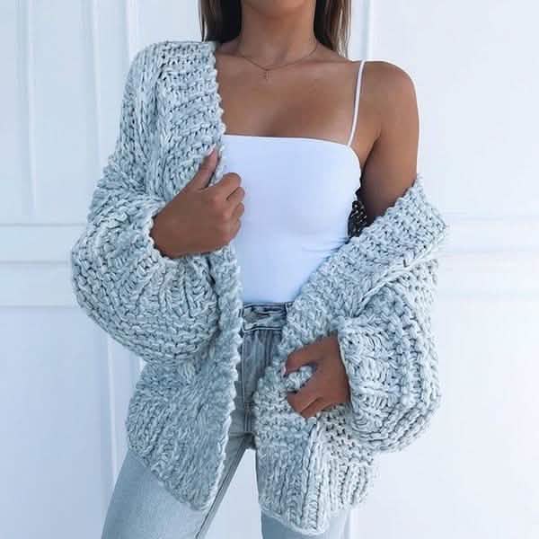 Women's Fashion Cable Knit Cardigan DailySale