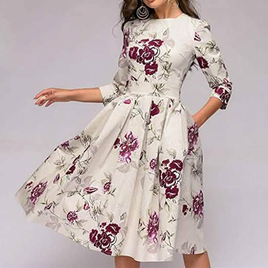 Women's Floral Vintage Dress DailySale