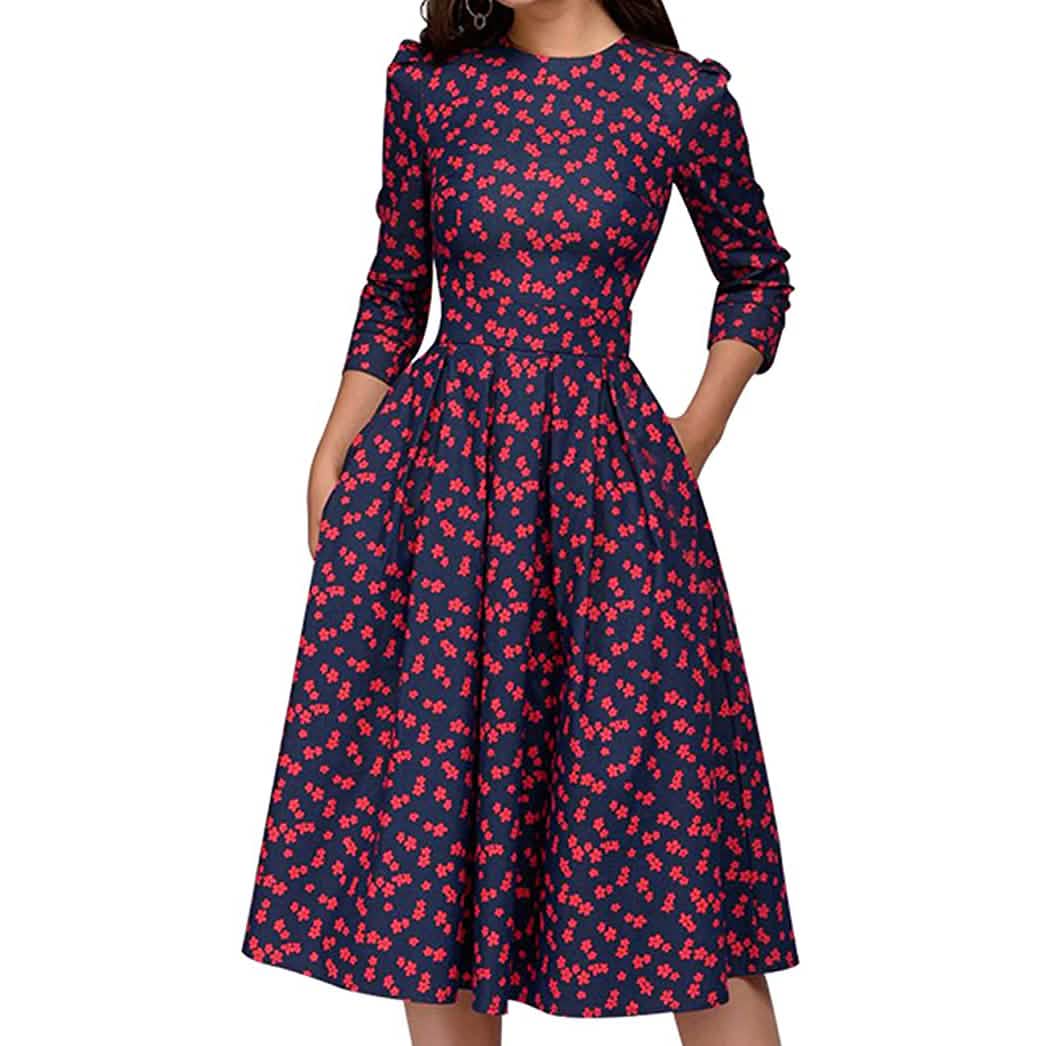 Women's Floral Vintage Dress DailySale