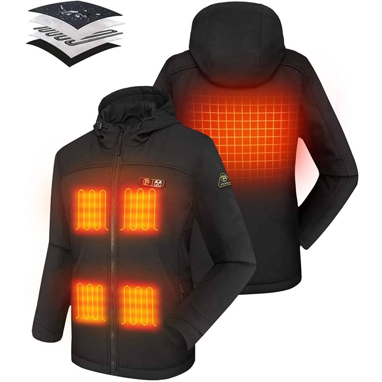 Women’s Heated Jacket Soft Shell with Hand Warmer DailySale
