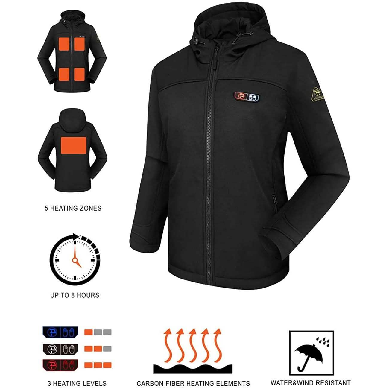Women’s Heated Jacket Soft Shell with Hand Warmer DailySale