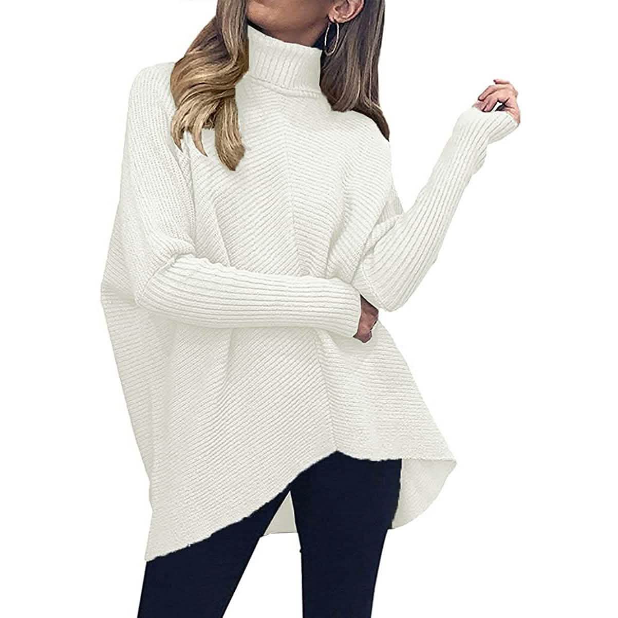 Women's High Neck Long Sweater DailySale