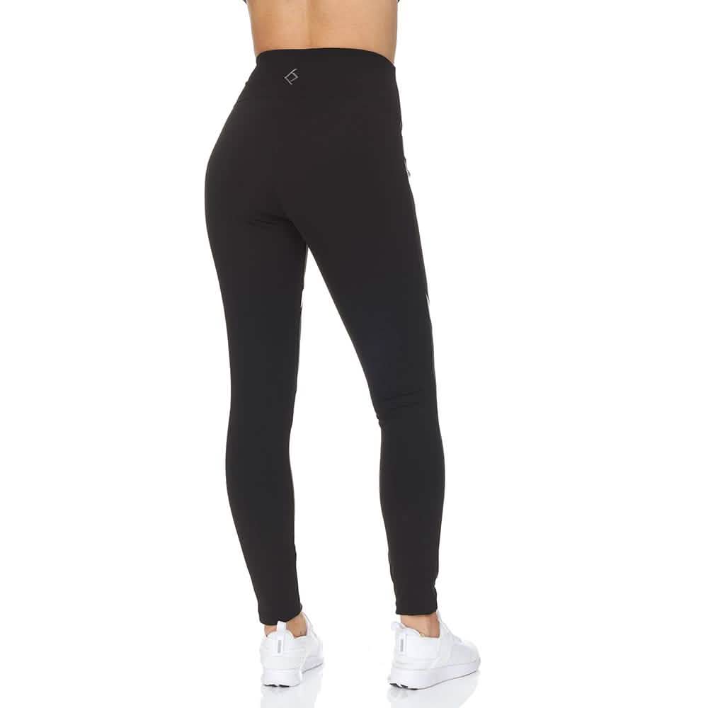 Women's High Waist Active Full Length Leggings With Lazer Cut Mesh DailySale