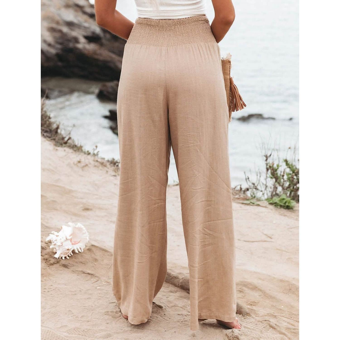 Women's High Waist Loose Wide Leg Pants DailySale