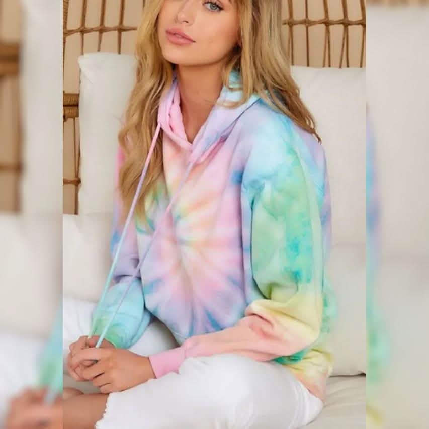 Women's Hoodie Pullover Tie Dye Hoodies DailySale
