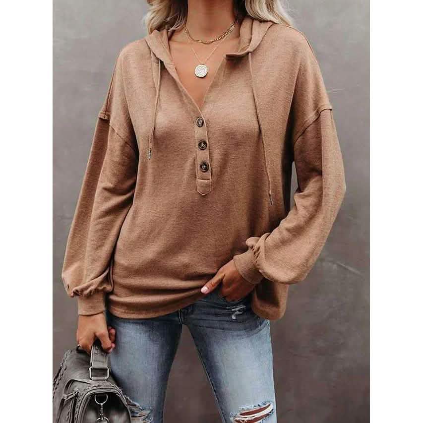 Women's Hoodie Sweatshirt Solid Color DailySale