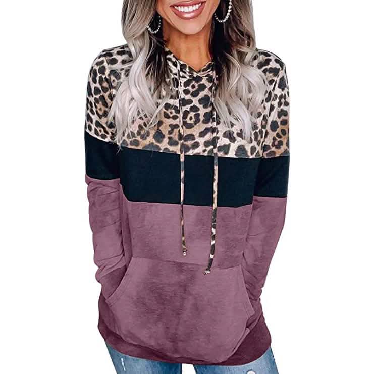 Women's Hoodie Sweatshirts Casual Animal Print DailySale