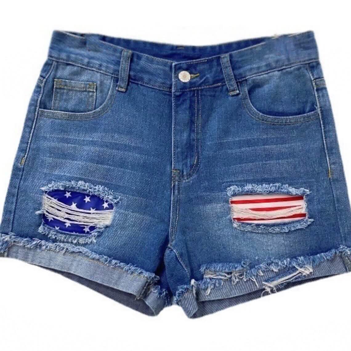 Women's Jeans Shorts Independence Day Denim DailySale