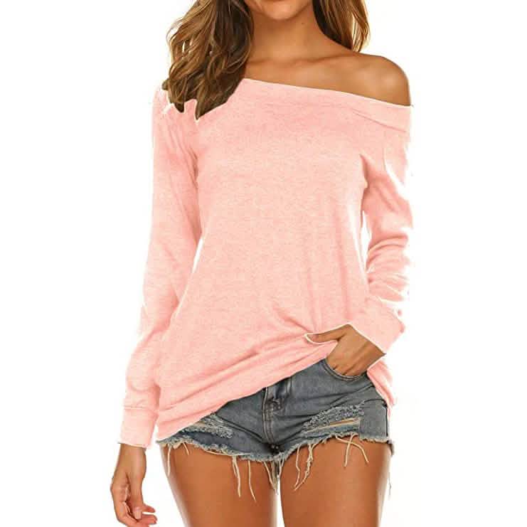 Women's Long Sleeve Off Shoulder Top DailySale