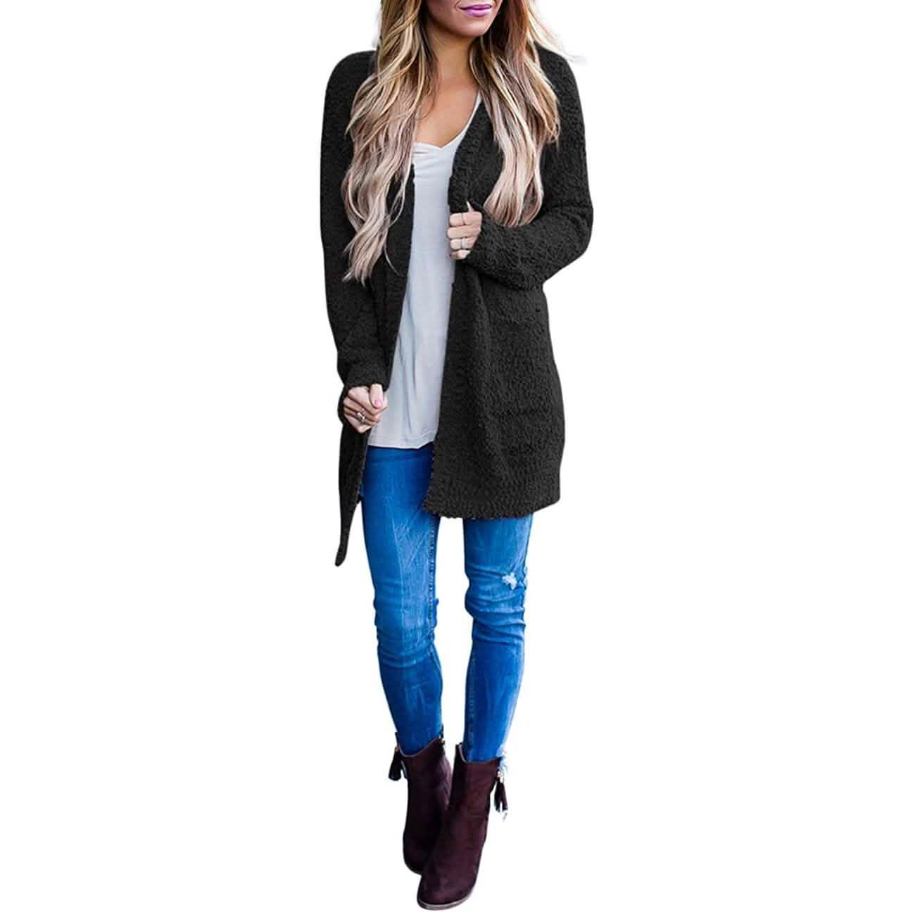 Women's Long-Sleeved Soft Chunky Knitted Sweater DailySale