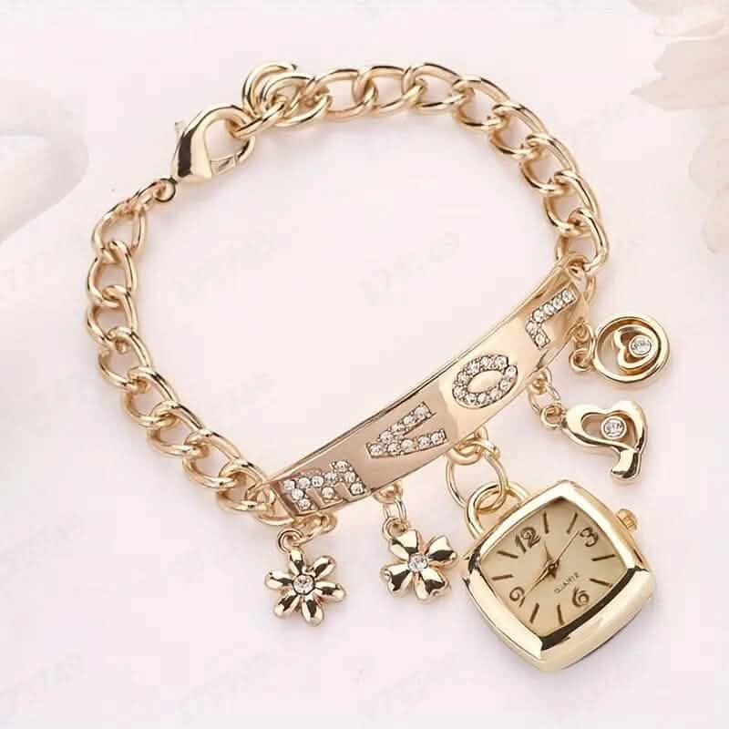 Women's Love Alphabet Bracelet Alloy Quartz Watch DailySale