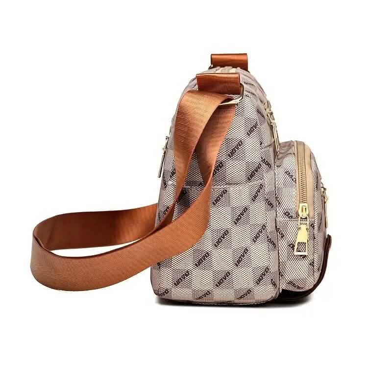 Women's Multi Pocket Plaid Pattern Crossbody Bag DailySale