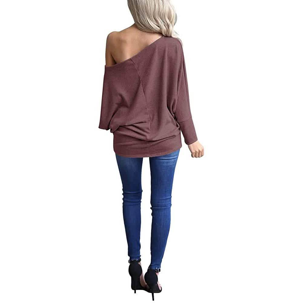 Women's Off-Shoulder Long-Sleeved Top DailySale