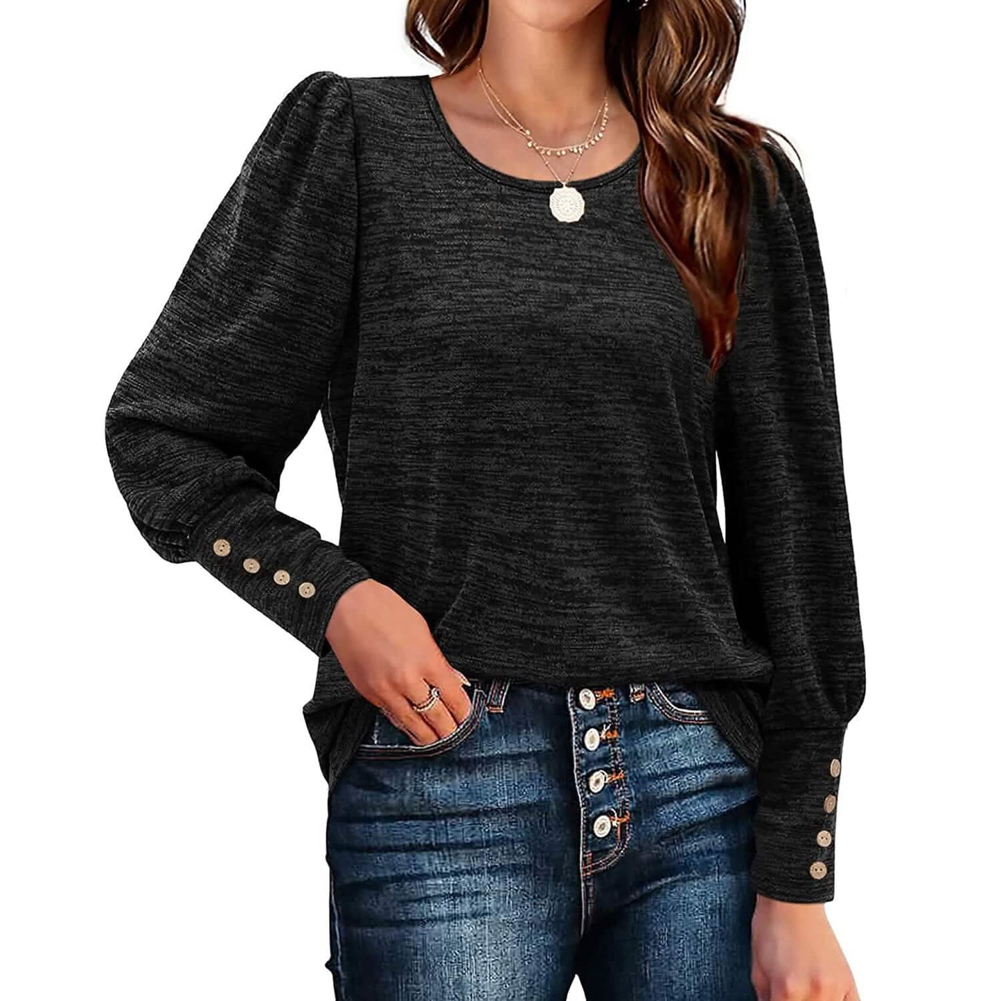 Women's Puff Sleeve Tops DailySale