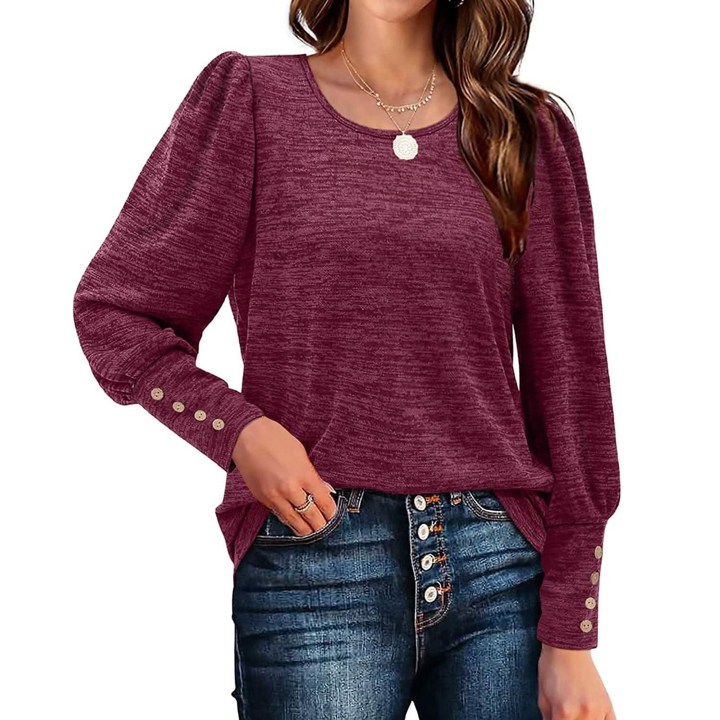 Women's Puff Sleeve Tops DailySale