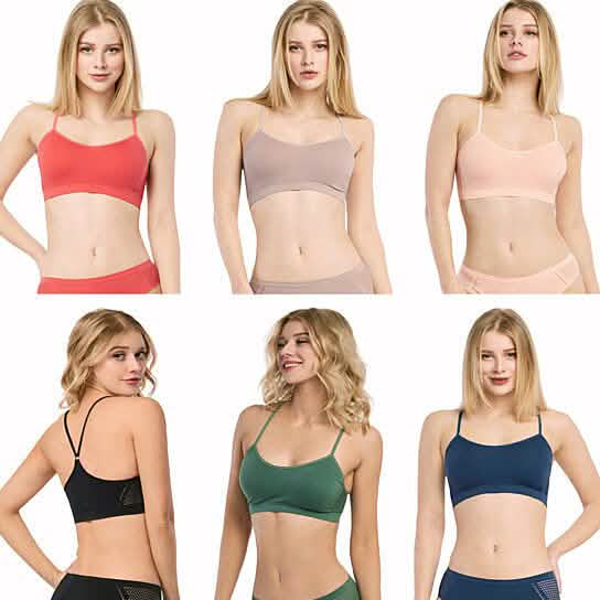 Women's Seamless Mesh Racerback Bralette Sports Bras DailySale
