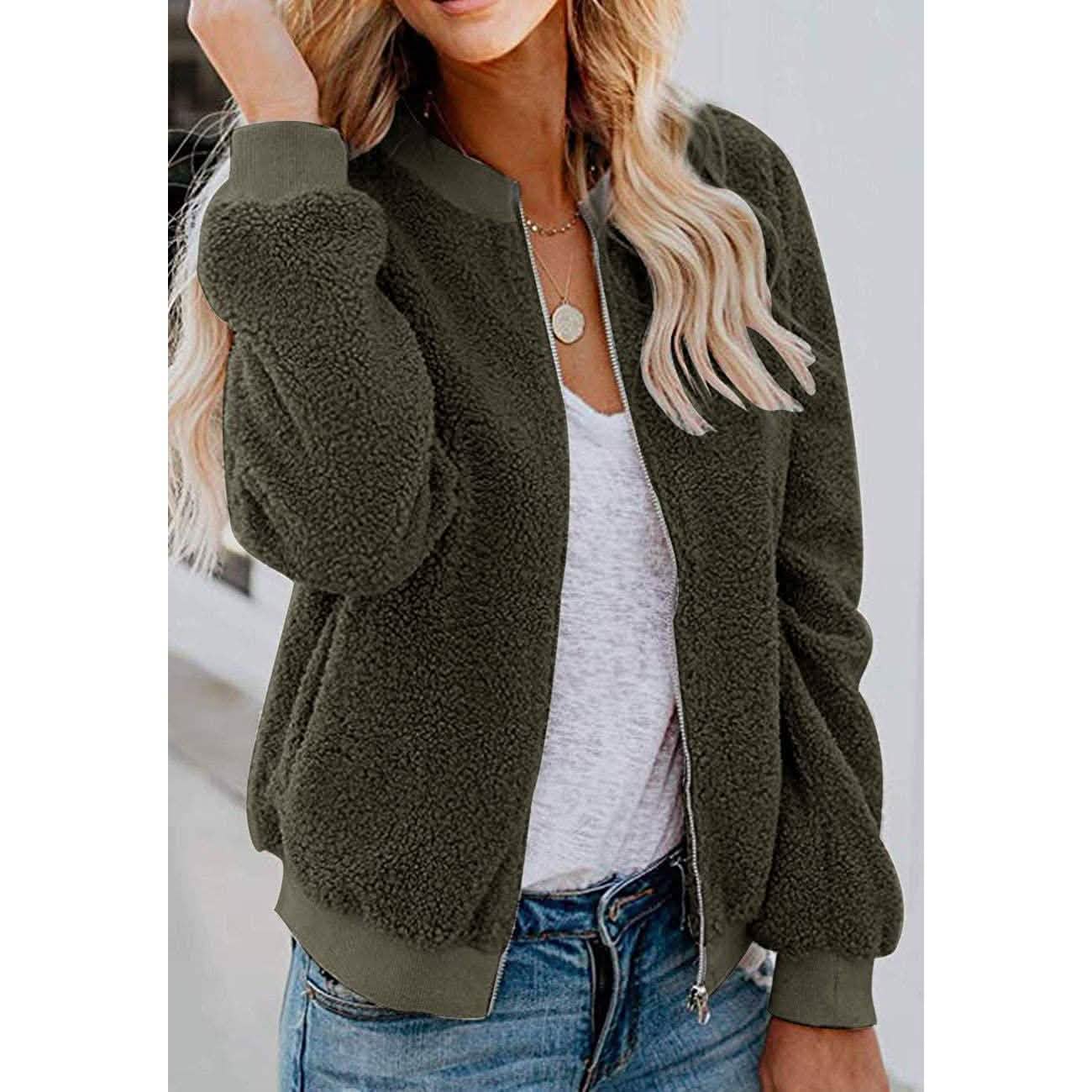 Women's Sherpa Fleece Jacket DailySale