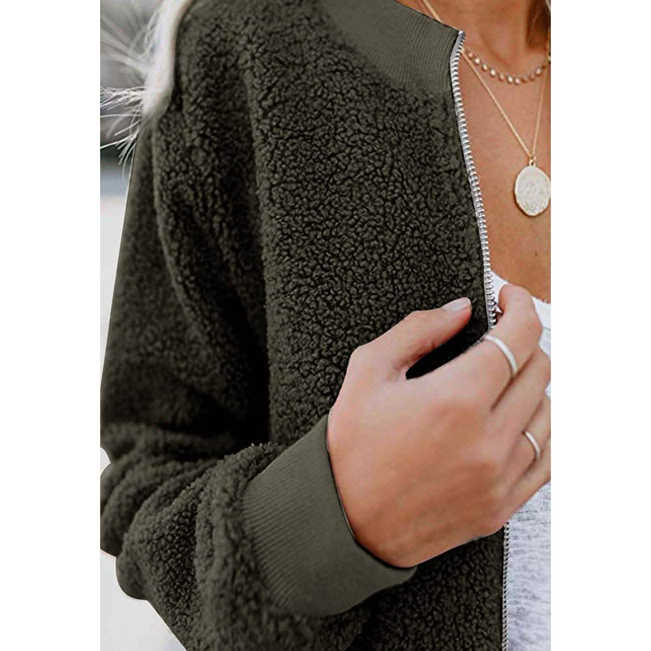 Women's Sherpa Fleece Jacket DailySale