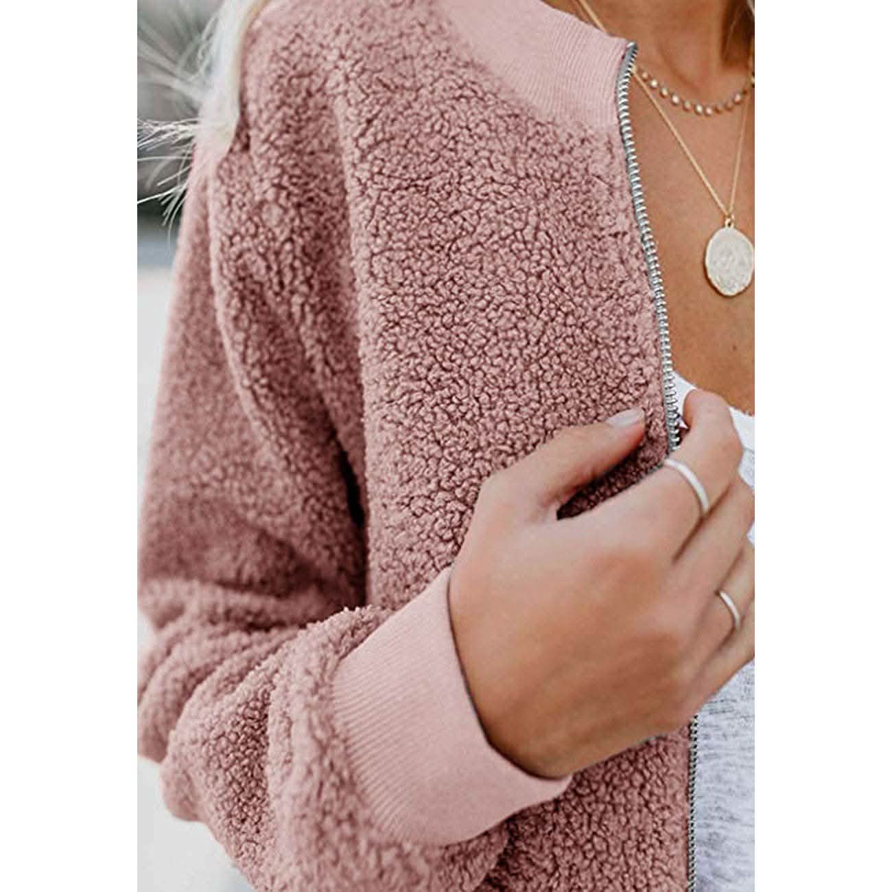 Women's Sherpa Fleece Jacket DailySale