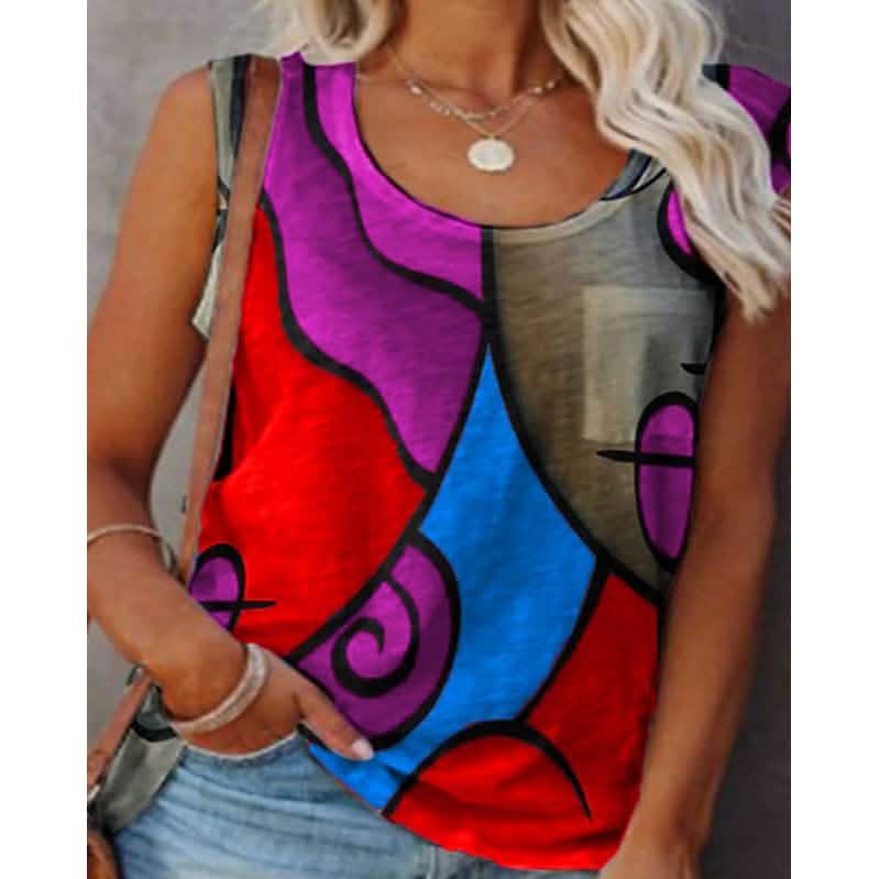 Women's Sleeveless Crew Neck Casual Top Vest DailySale