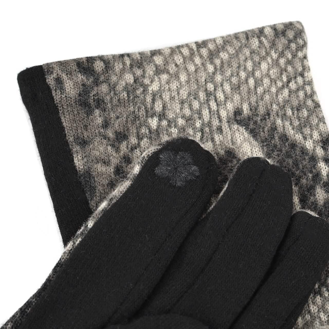 Women's Snakeskin Print Winter Touch Screen Gloves DailySale