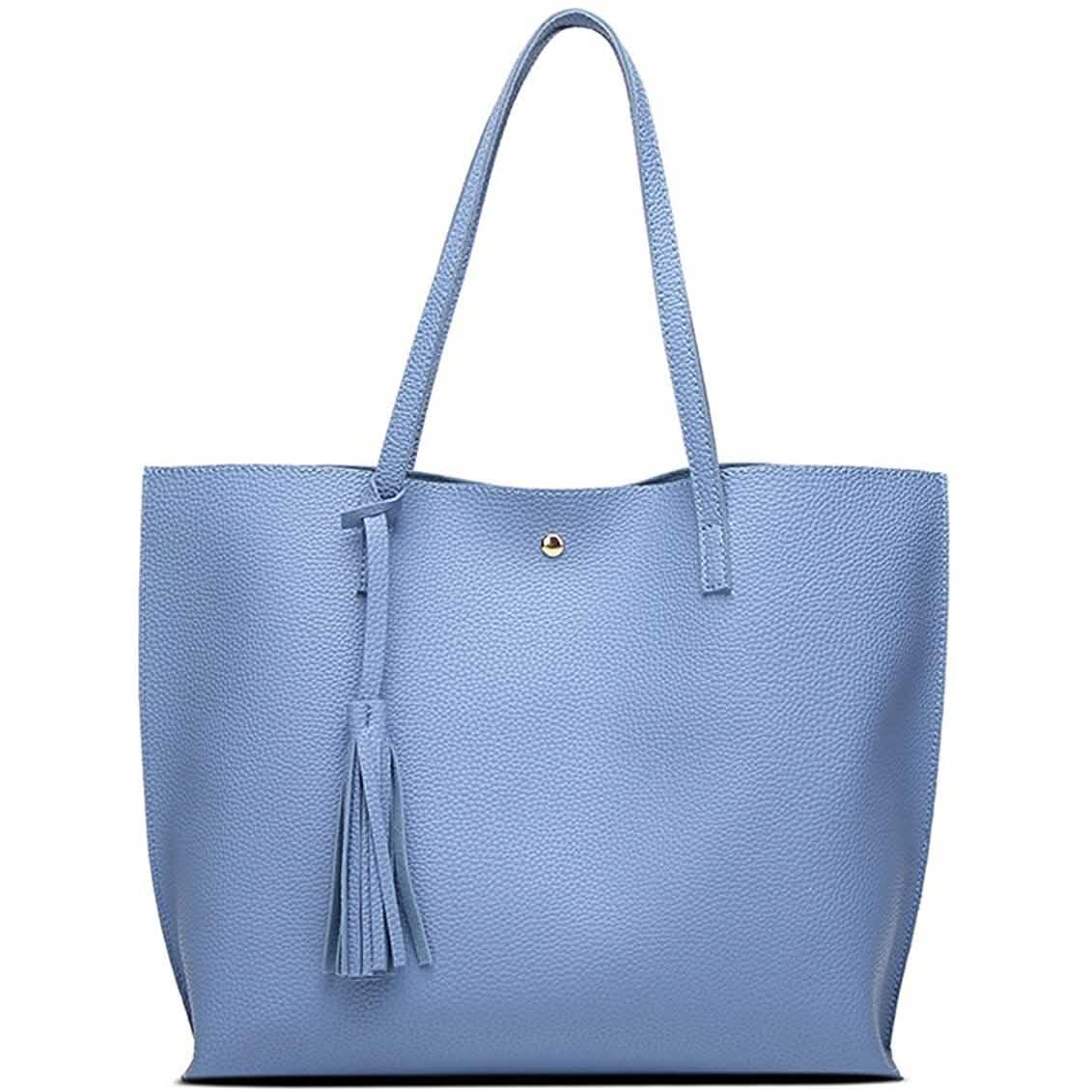 Women's Soft Faux Leather Tote Shoulder Bag DailySale
