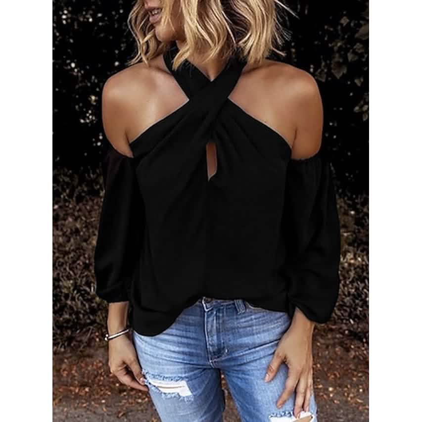 Women's Solid Color Halter Top DailySale