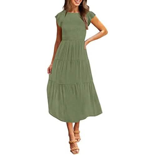 Women's Summer Casual Tiered A-Line Dress DailySale