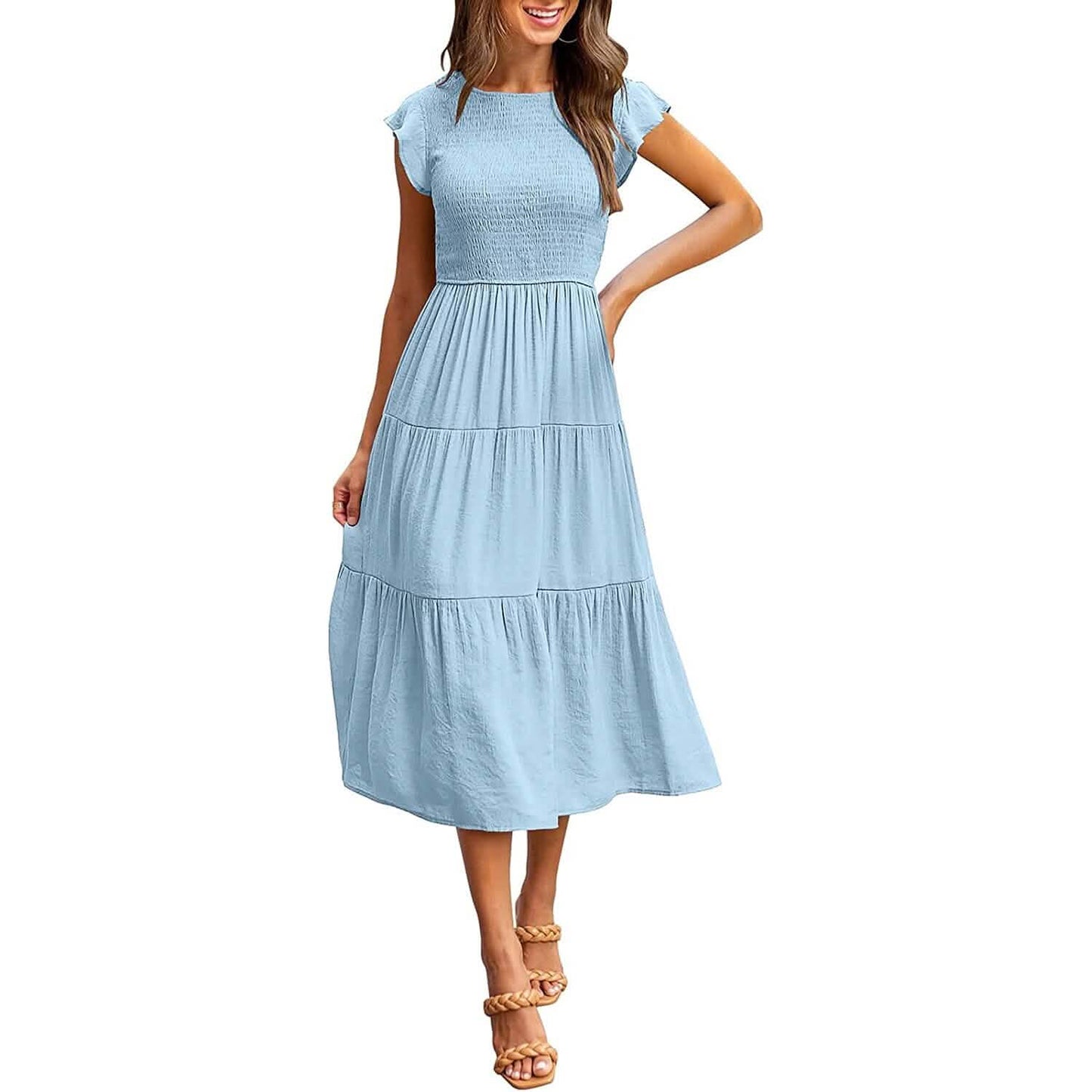 Women's Summer Casual Tiered A-Line Dress DailySale