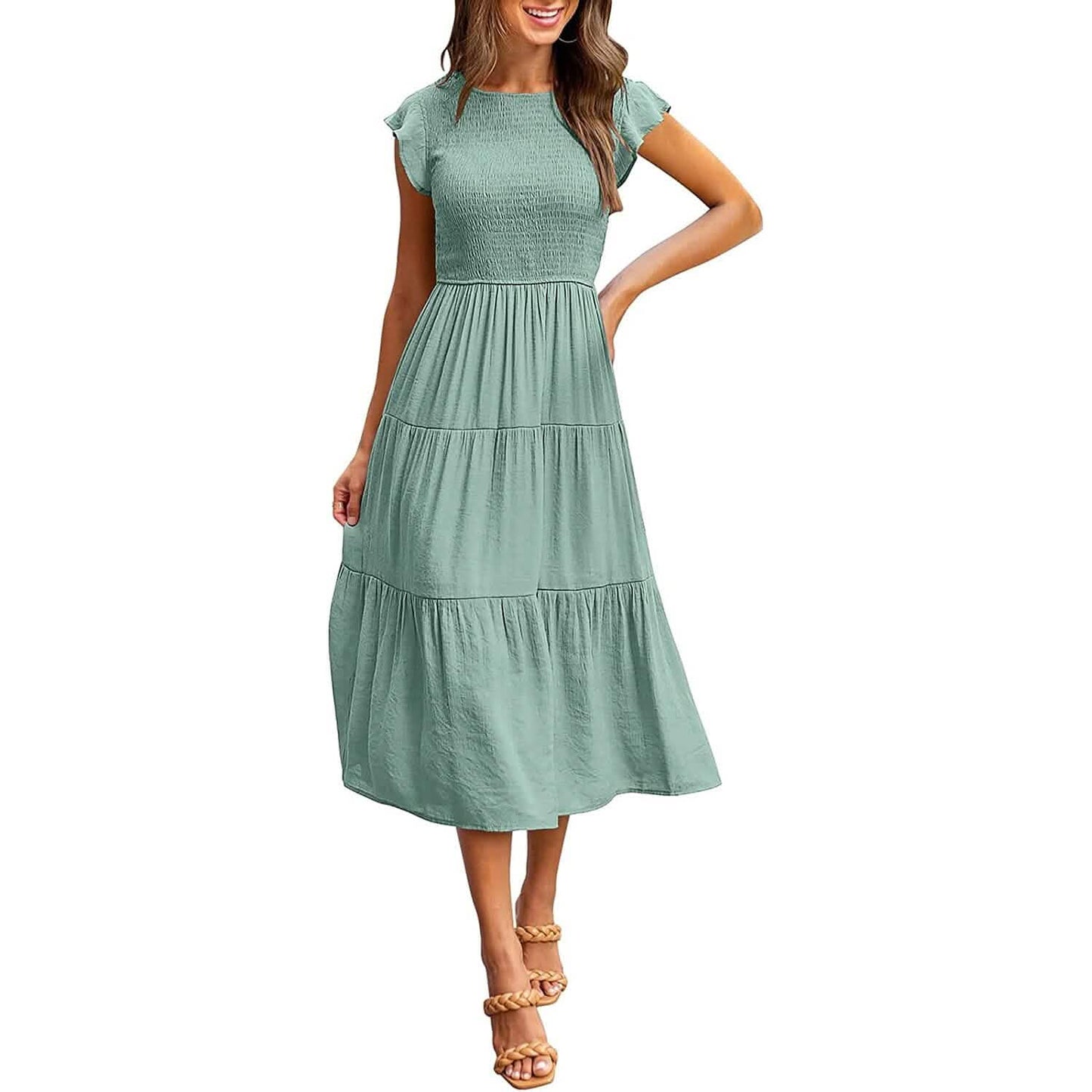 Women's Summer Casual Tiered A-Line Dress DailySale