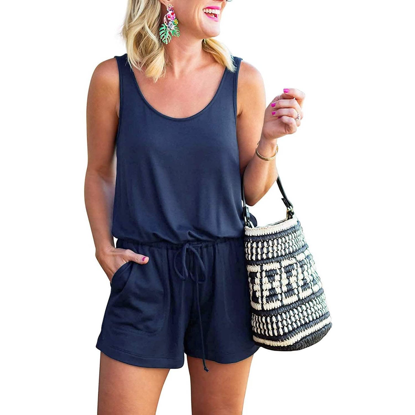 Women's Summer Sleeveless Tank Top Jumpsuit DailySale