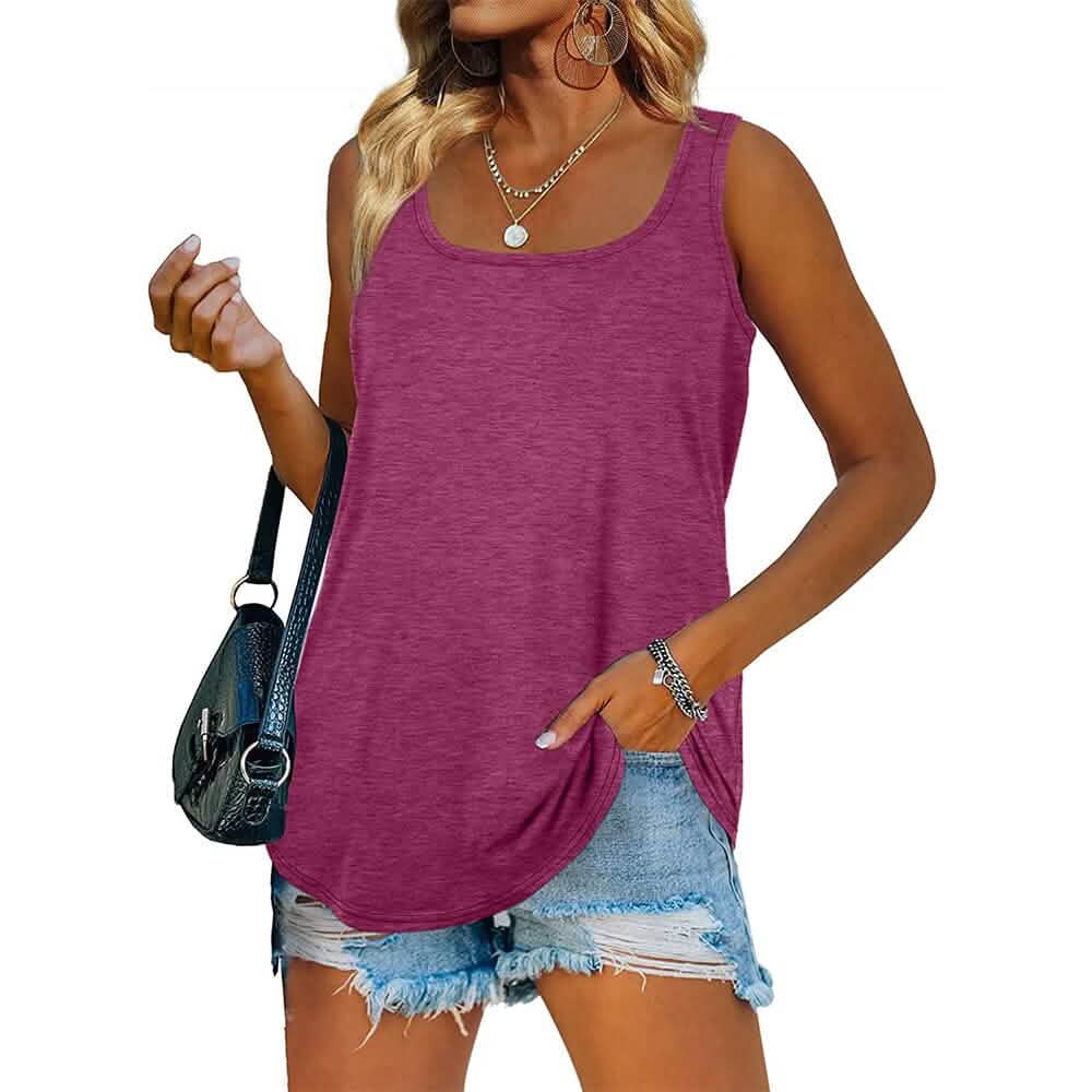 Women's Tank Top Casual Basic Square Neck DailySale