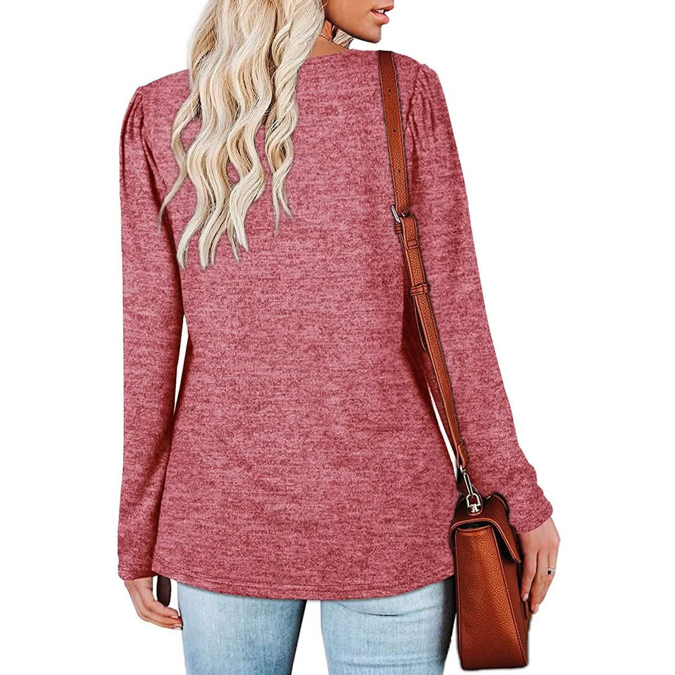 Womens Tops V Neck Summer Petal Sleeve Casual Tshirts DailySale