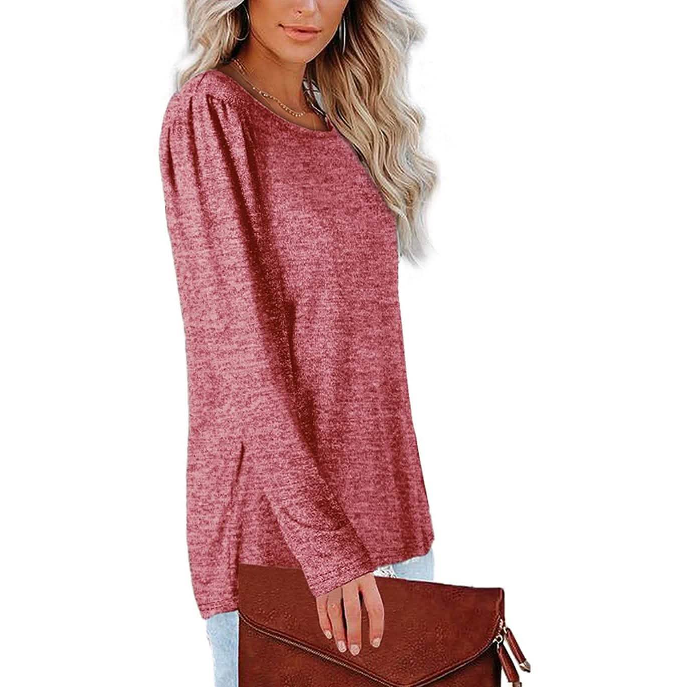 Womens Tops V Neck Summer Petal Sleeve Casual Tshirts DailySale