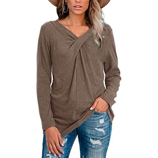 Women's Tunic Long Sleeve Tops DailySale