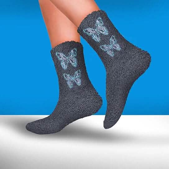 Women's Ultra-Plush Cozy Warm Fuzzy Fluffy Crew Socks DailySale
