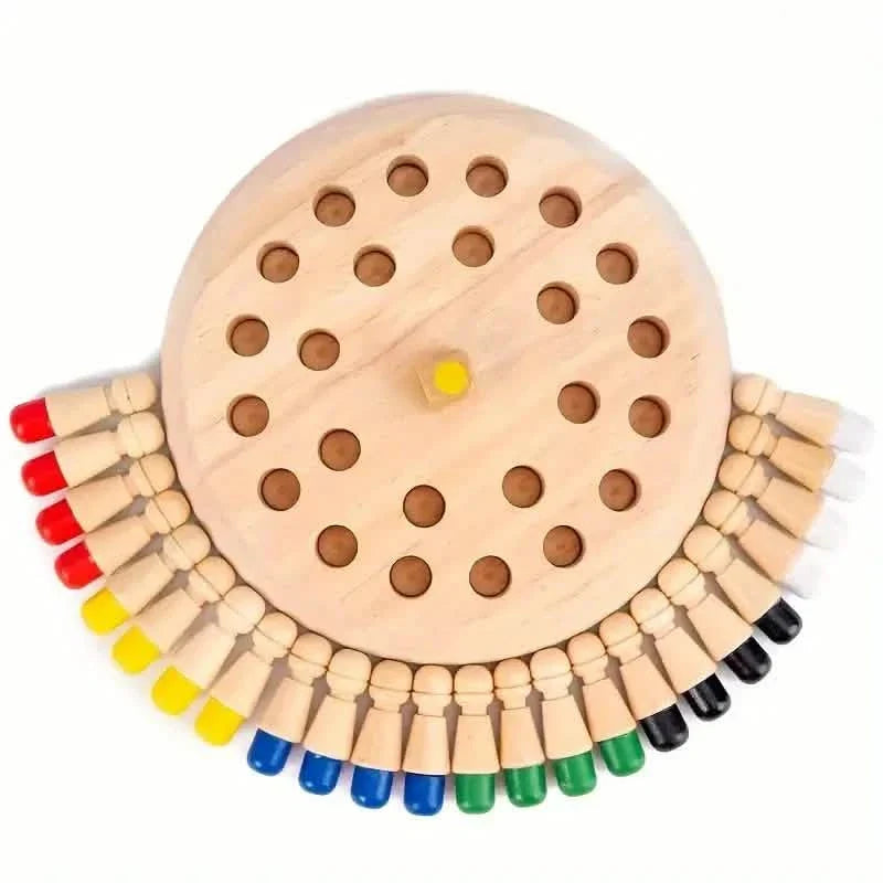 Wooden Memory Match Game - Educational Chess Puzzle for Kids & Adults DailySale