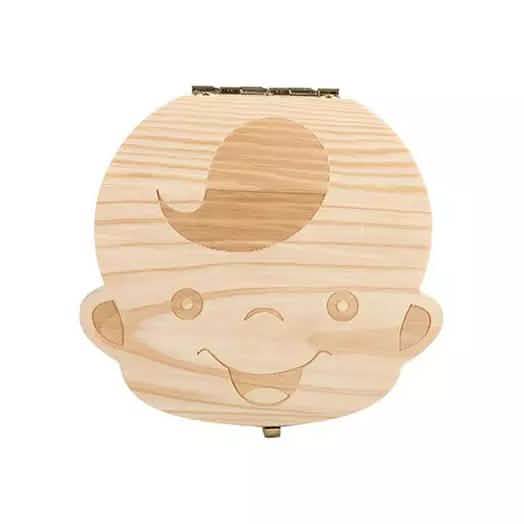 Wooden Storage Keepsake Box For Baby Teeth DailySale