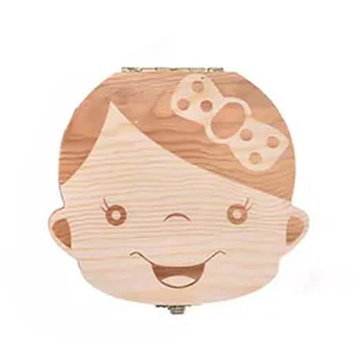 Wooden Storage Keepsake Box For Baby Teeth DailySale