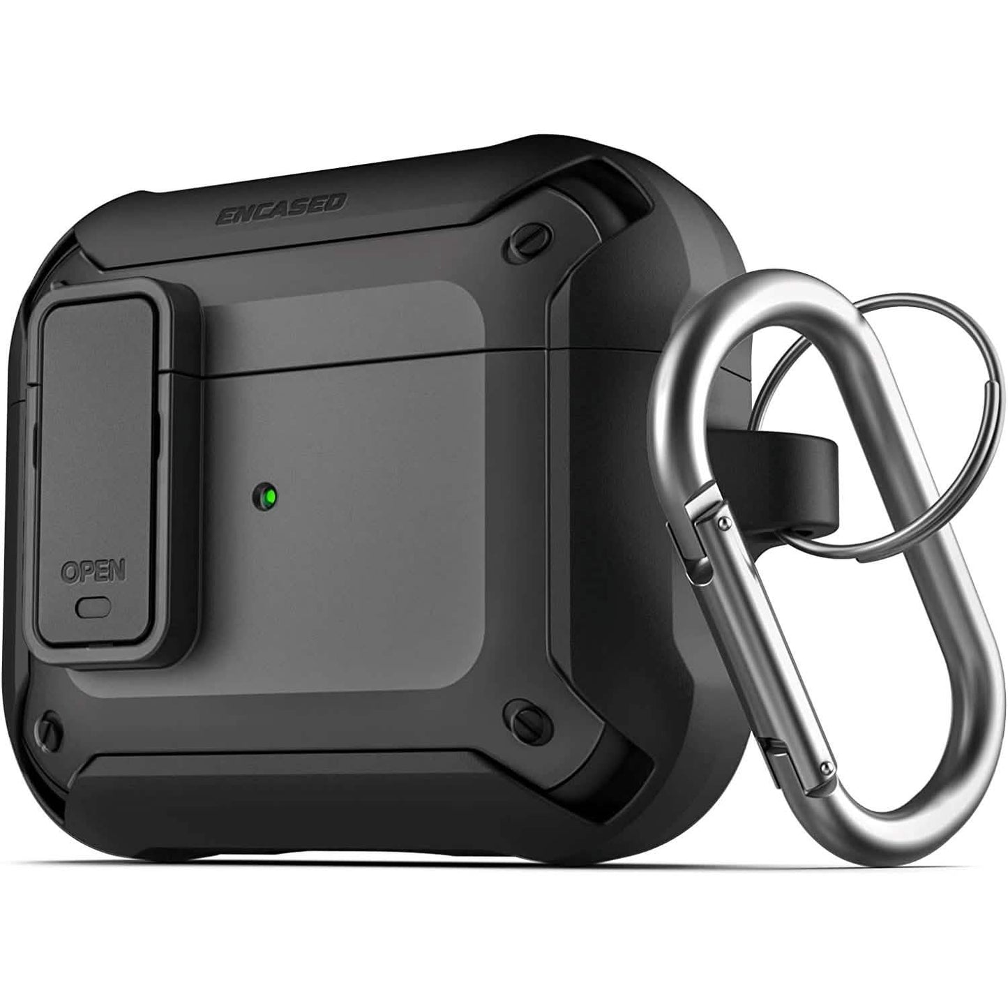 X-Armor for Airpods 3rd Generation Case with Locking Lid | Protective Carrying Pod with Carabiner Keychain (Airpods Gen 3) DailySale