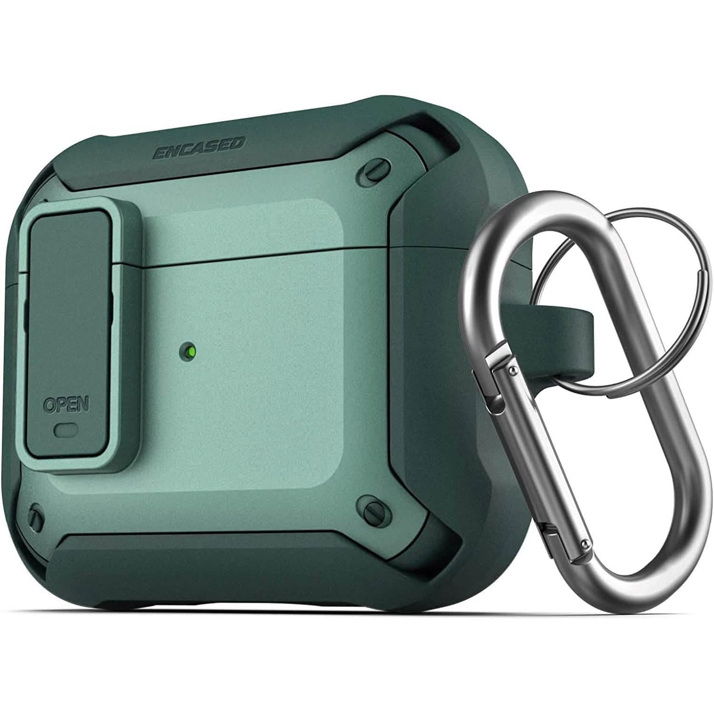 X-Armor for Airpods 3rd Generation Case with Locking Lid | Protective Carrying Pod with Carabiner Keychain (Airpods Gen 3) DailySale