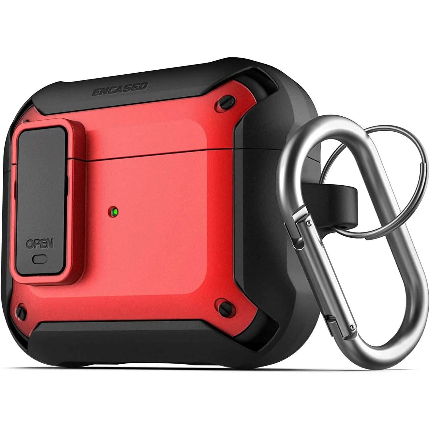 X-Armor for Airpods 3rd Generation Case with Locking Lid | Protective Carrying Pod with Carabiner Keychain (Airpods Gen 3) DailySale