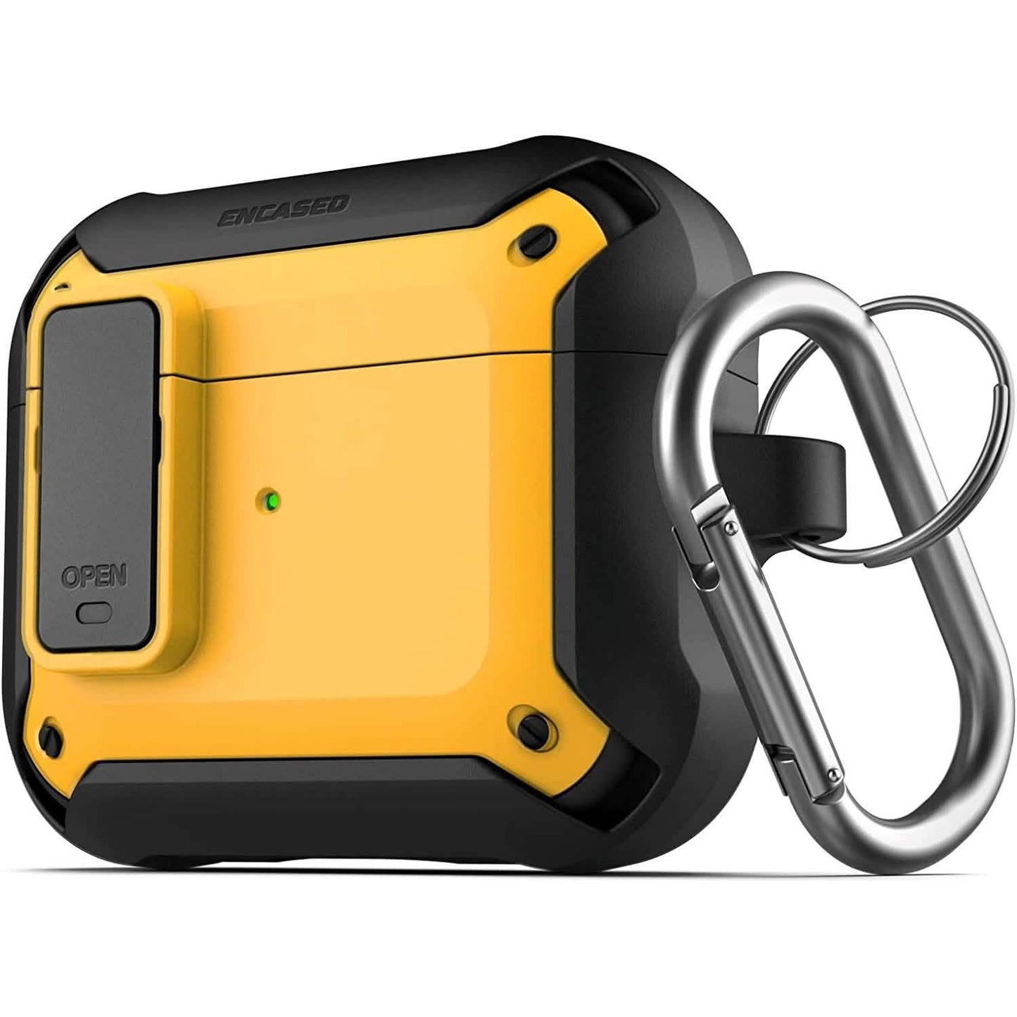 X-Armor for Airpods 3rd Generation Case with Locking Lid | Protective Carrying Pod with Carabiner Keychain (Airpods Gen 3) DailySale