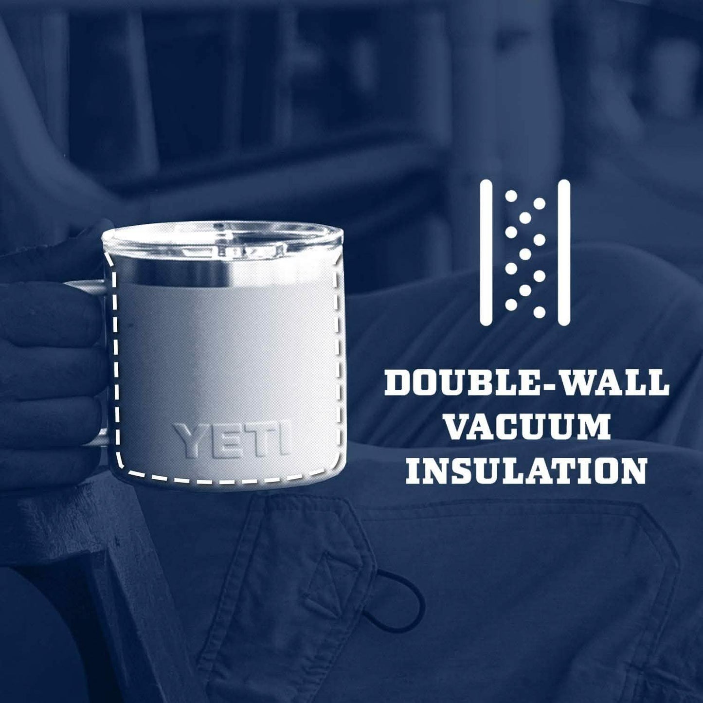 YETI Rambler 14 oz Stainless Steel Mug DailySale