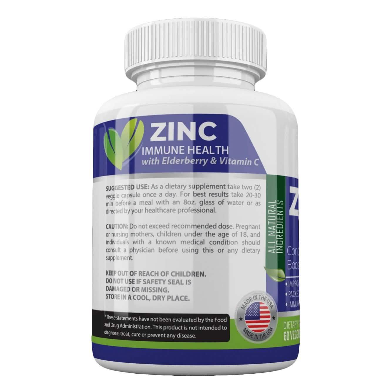 Zinc Immune Boosting Capsules - Extra Strength 1000mg DailySale