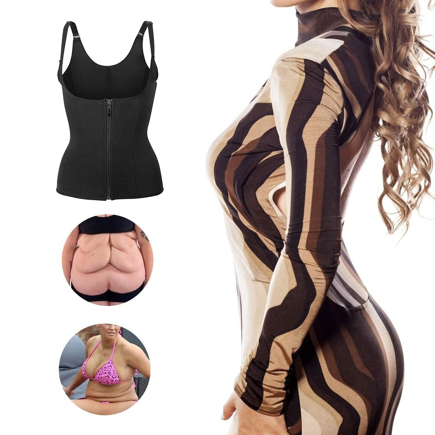 Zippered Waist Trainer Corset DailySale