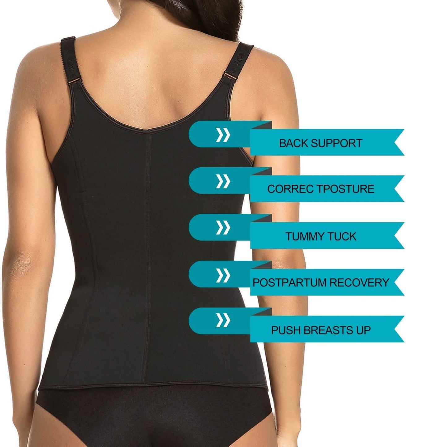 Zippered Waist Trainer Corset DailySale