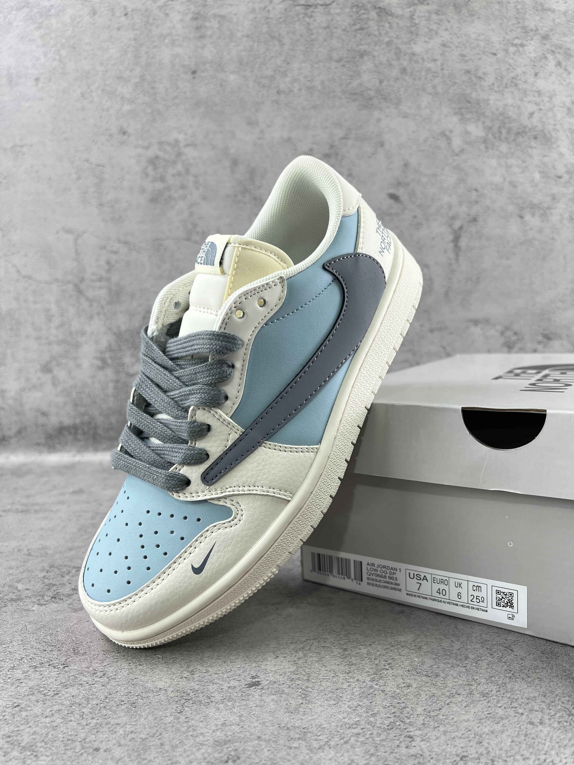 Custom Travis Scott x Air Jordan 1 x The North Face SJ2068 105 SneakerNational