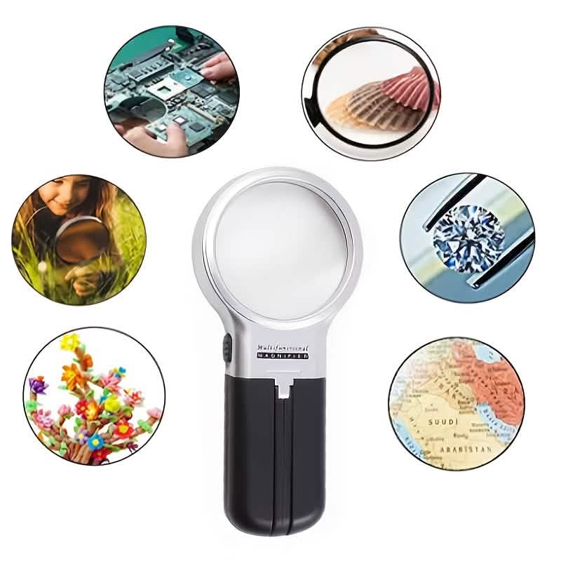 Foldable HD Multi-Power Magnifying Glass (Handheld & Desktop) DailySale