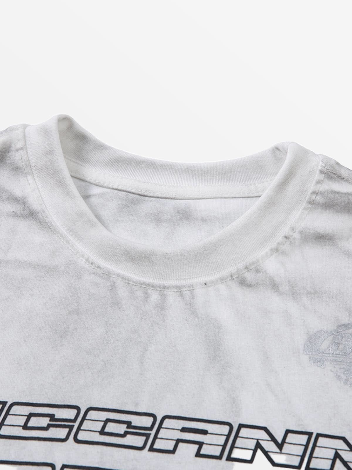 T-Shirt Loriz Unisex - Luxury Heavyweight "Abstract-Linear" Boxy Streetwear Tee - FASHIONBUY